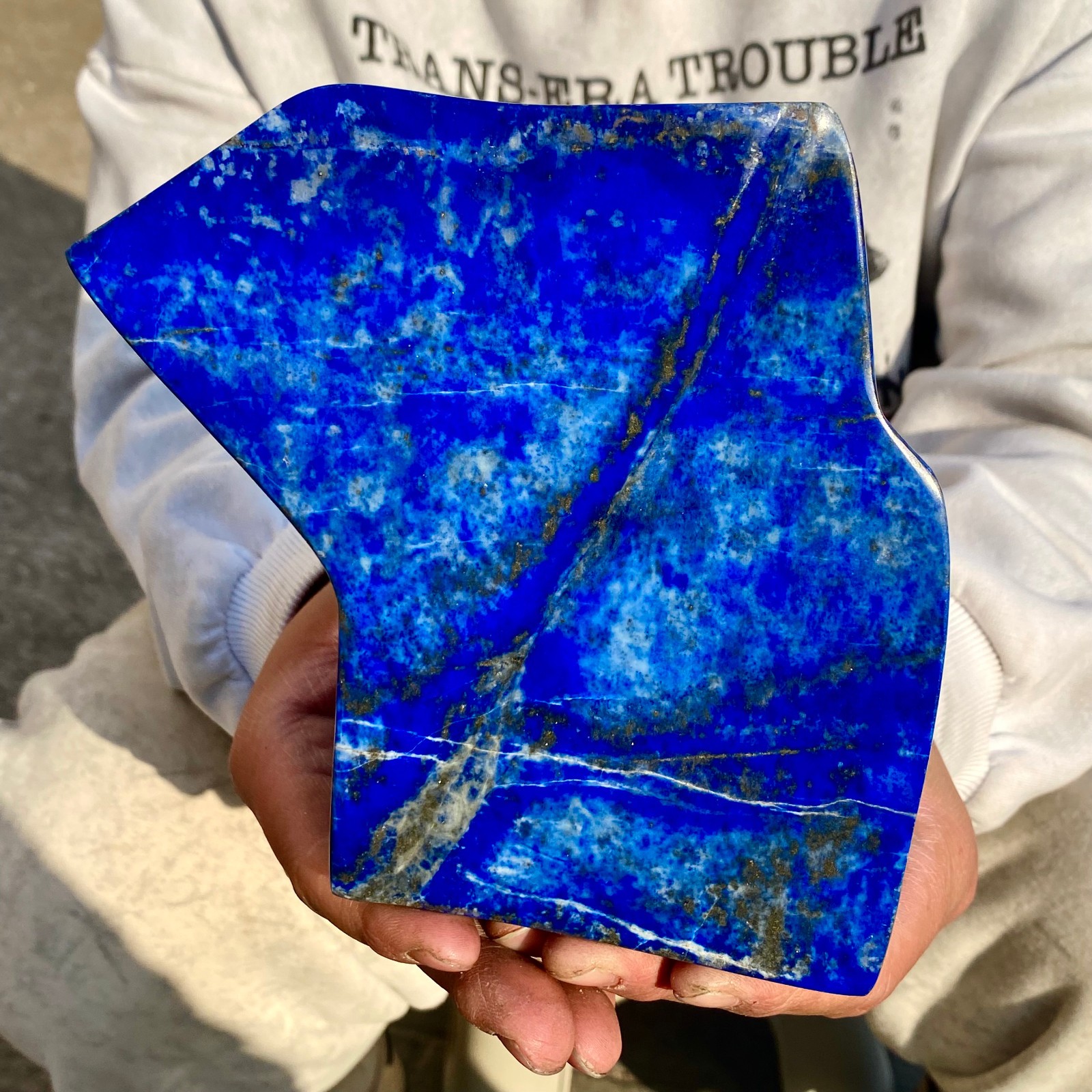 5.3LB LapisLazuli Freeform Polished Rough Tumble Healing Crystal Specimen Stone