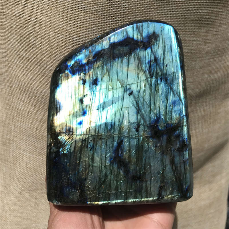 1.27kg Natural Labradorite Quartz Crystal Spectrolite Mineral Reiki healing