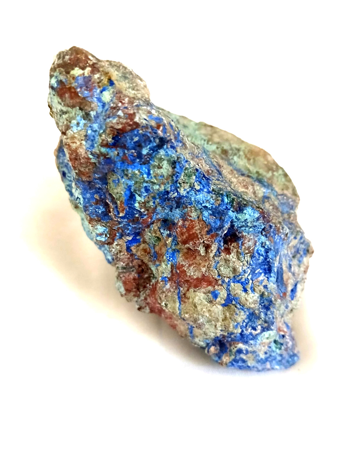 Raw Copper Ore Mineral Blue Azurite Malachite Rock Display Specimen Unpolished