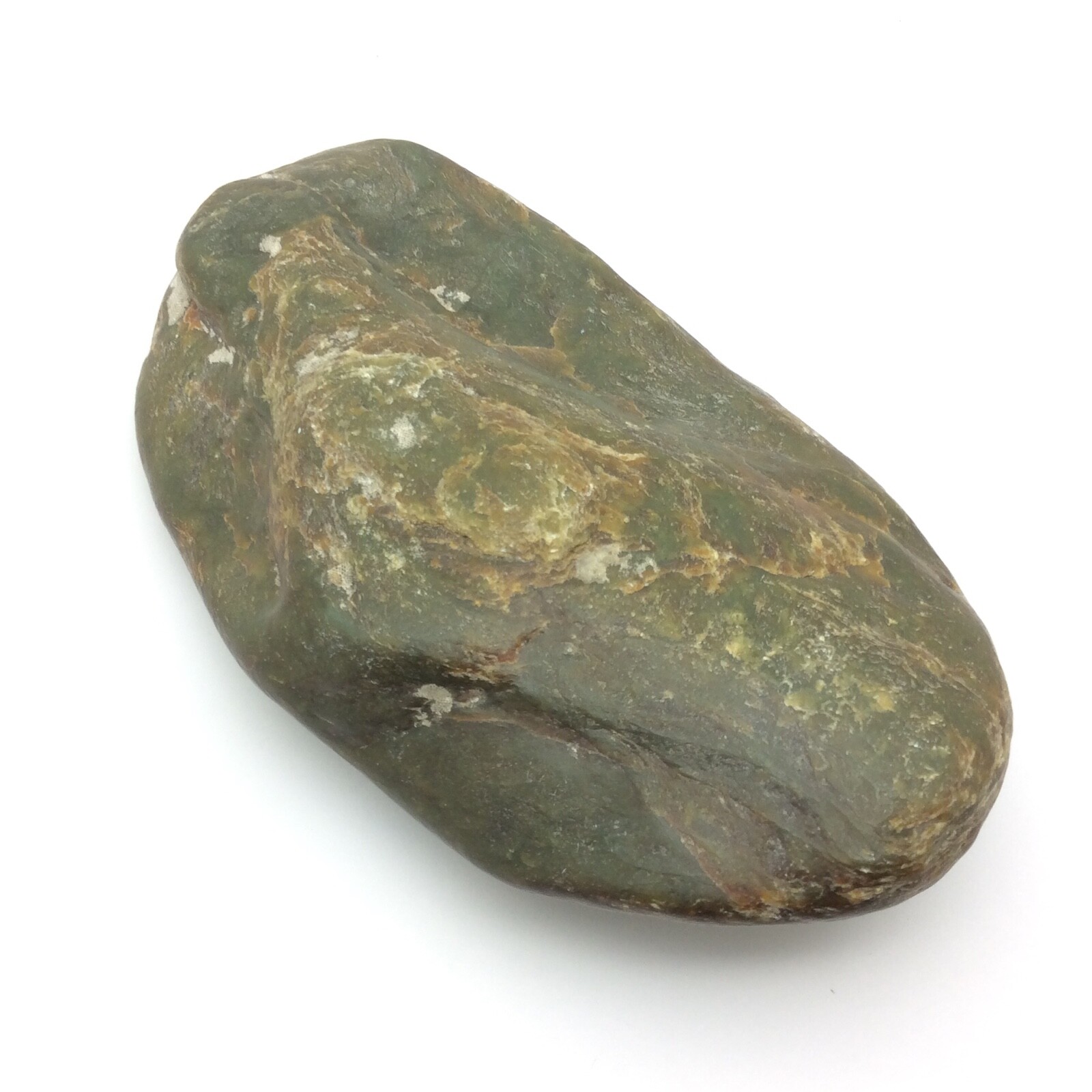 Big Sur Jade Vulcan Iron Stain Ocean Polish Nephrite Display Stone Monterey #20