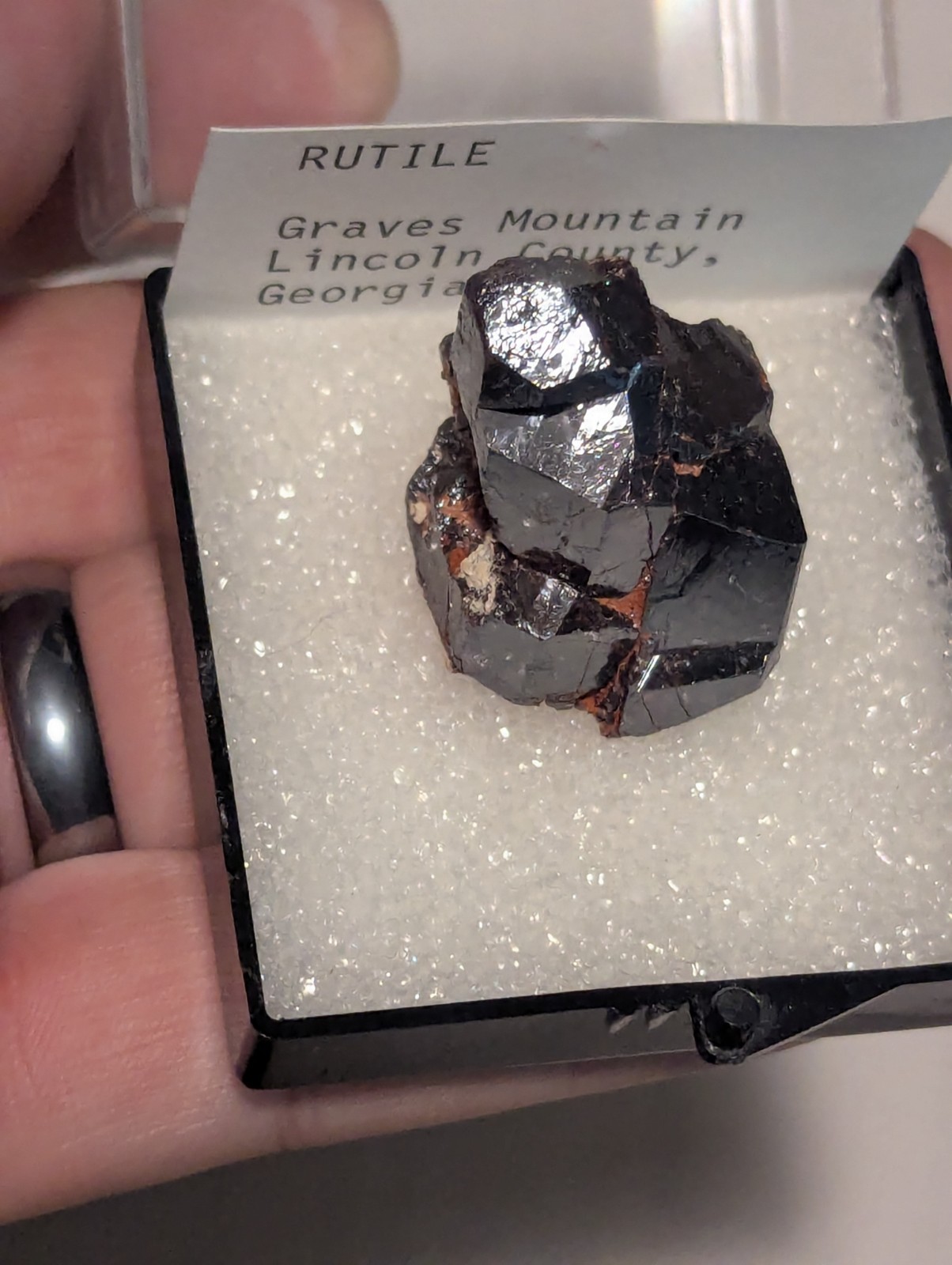 Large Natural Rutile Crystal Graves Mtn GA Georgia