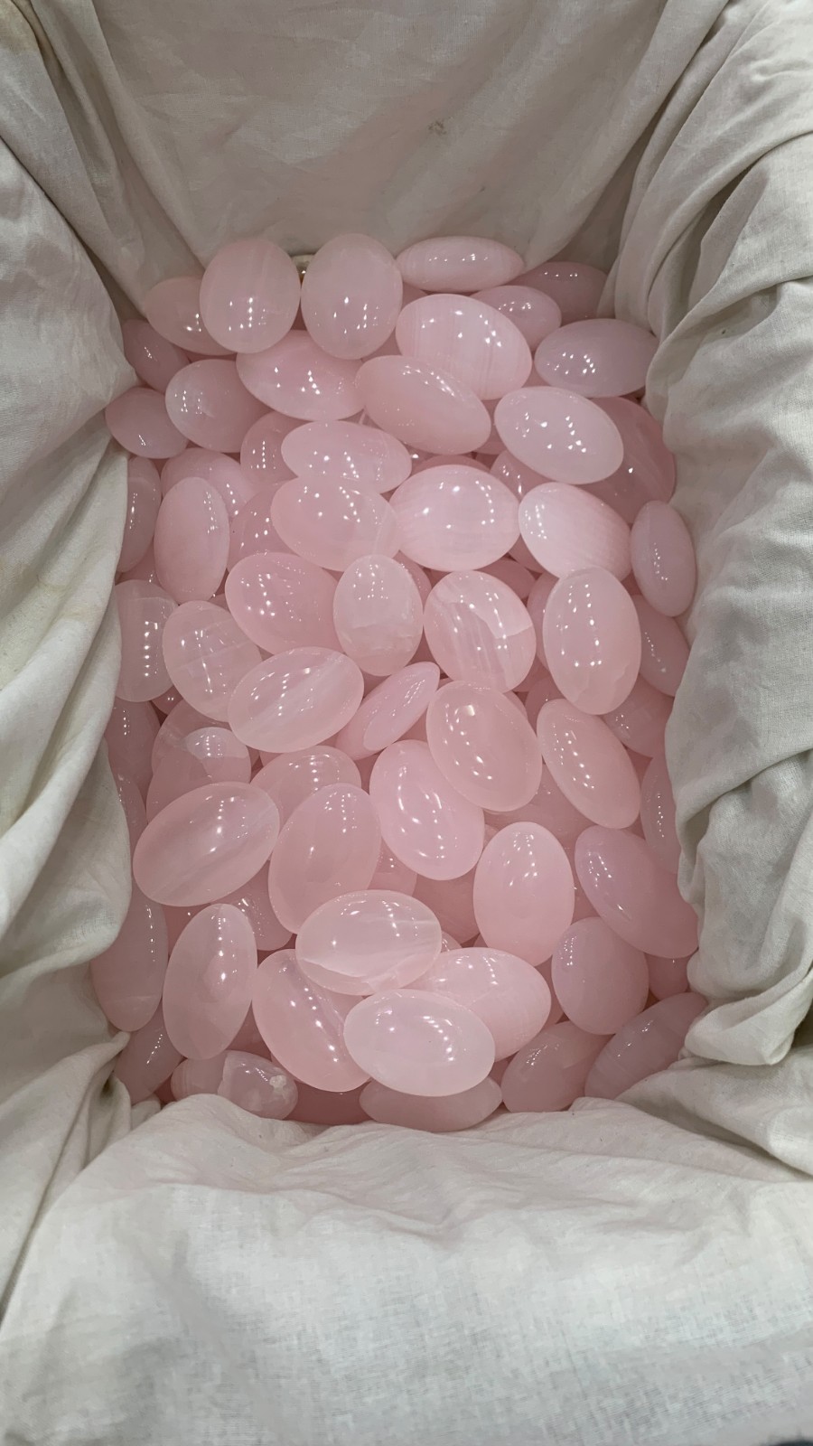 12KG Top Quality Pink Calcite Palm Stones Lot Natural Healing Crystal Wholesale