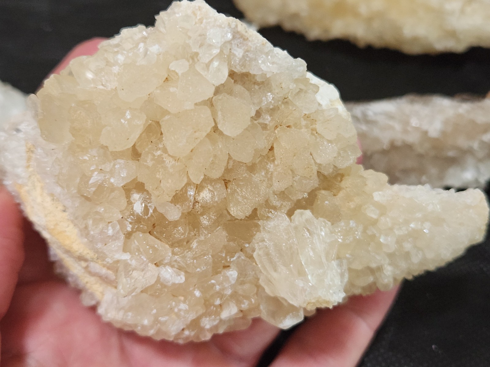 Calcite Crystal Collection 5 pieces from Florida LOT Honey Clusters UV Mineral