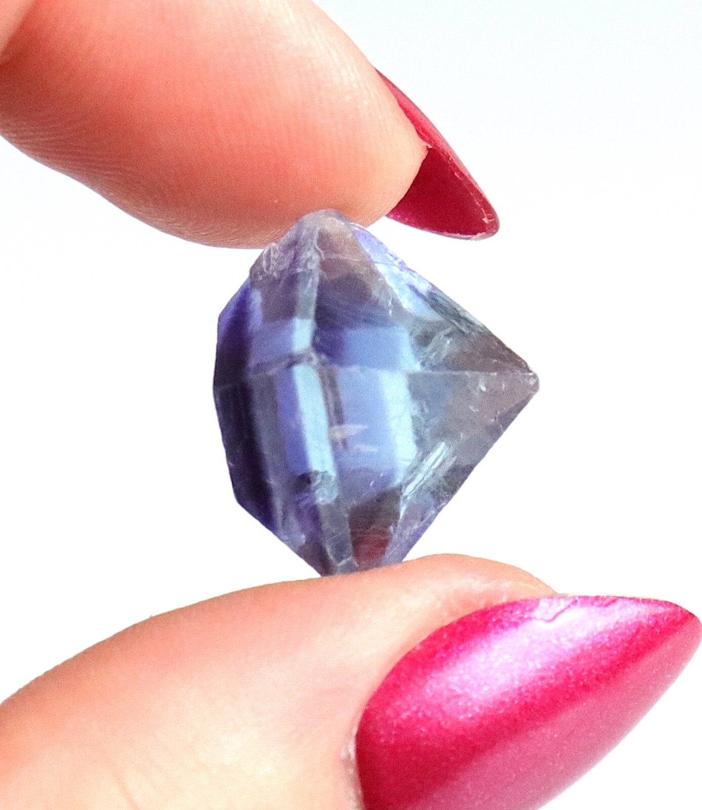 Fluorite Octahedron Gemmy Sky Blue Purple Color Illinois 2.0 Cm’s