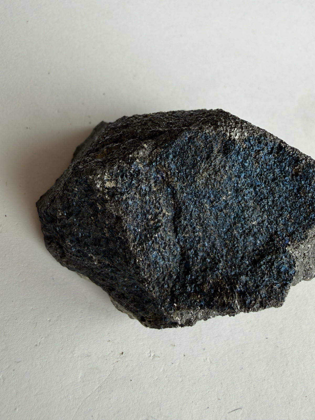 Iridescent Bornite Peacock Ore Mineral Specimen 264g Metallic Blue Rock Quartz