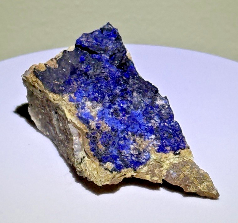 BOLD Azurite on Matrix Mineral Specimen from Ahouli, Morocco