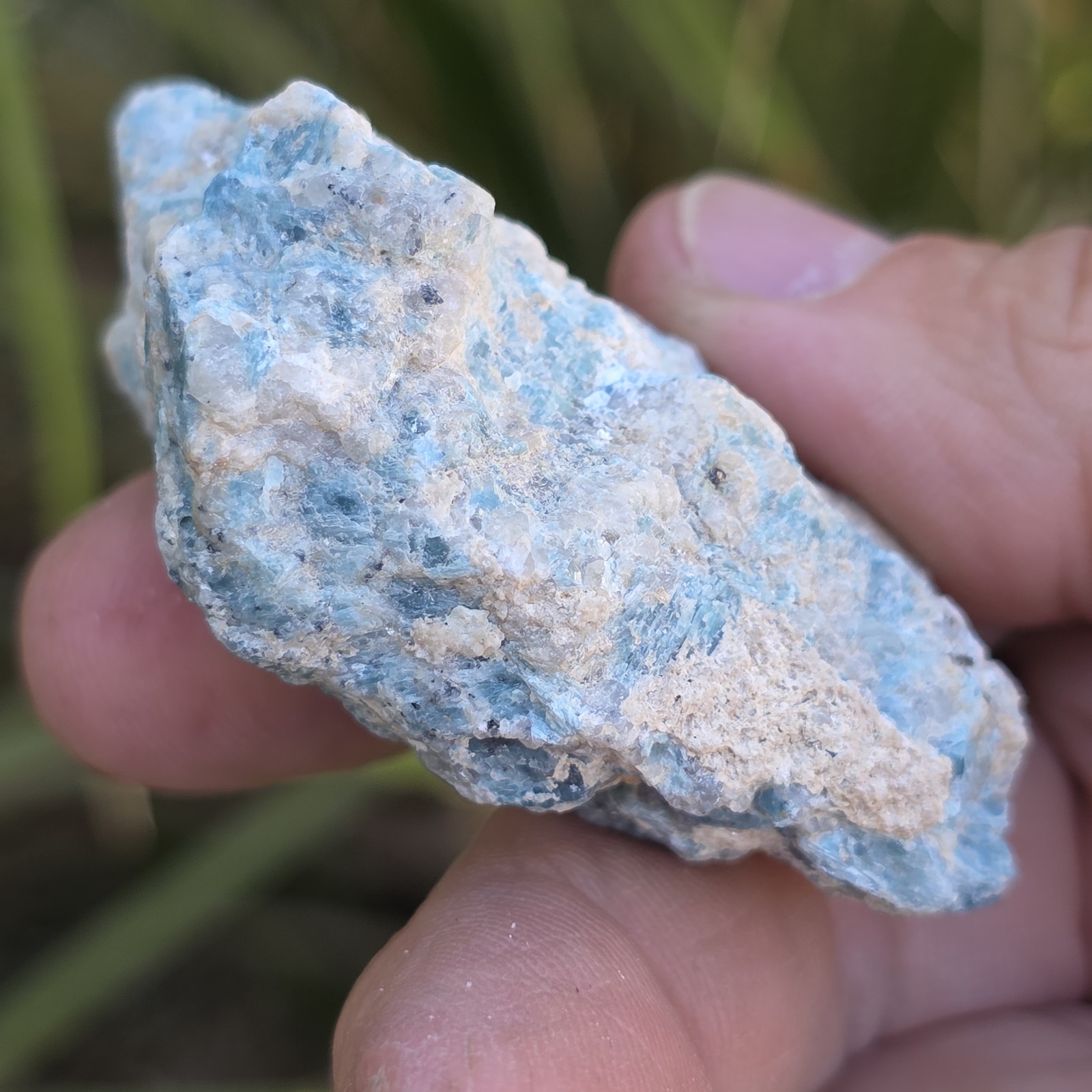 Kyanite Ore Specimen, Bluebird Mine, CA, Raw Stone, Natural Blue Rock Sample