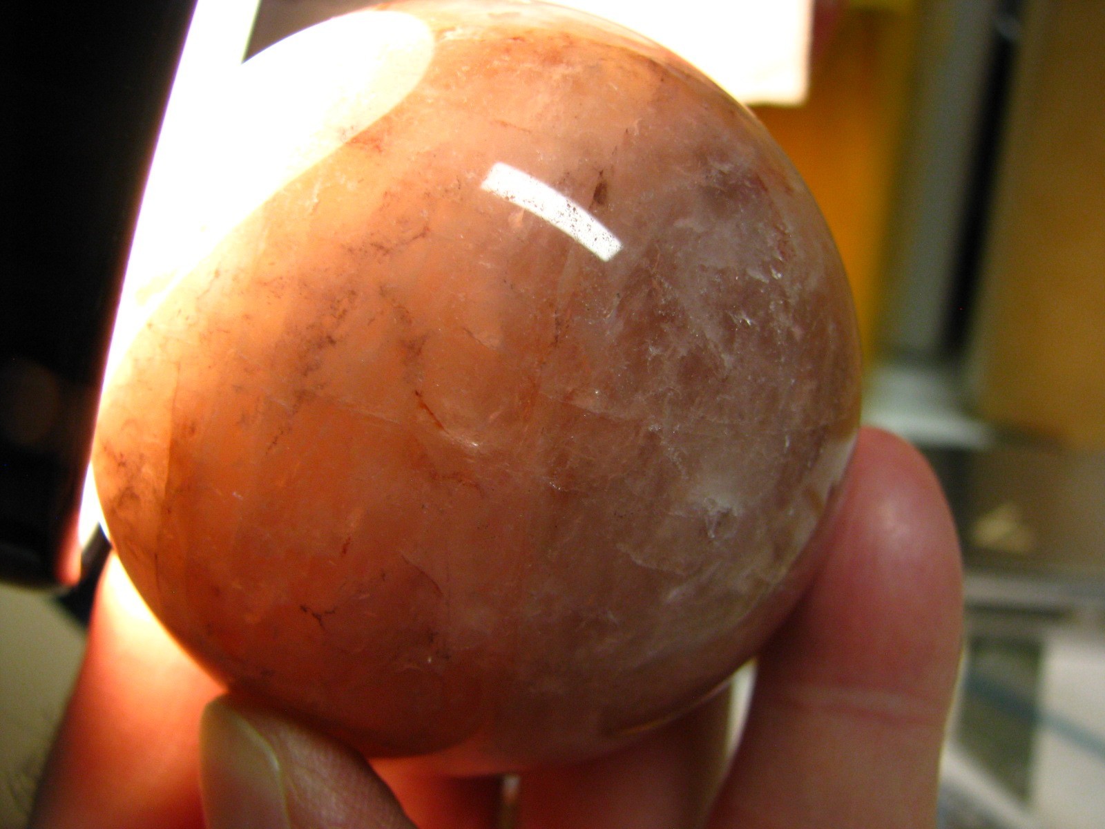 .9lb 2.6inchs SMOKY QUARTZ SPHERE BRAZIL #014