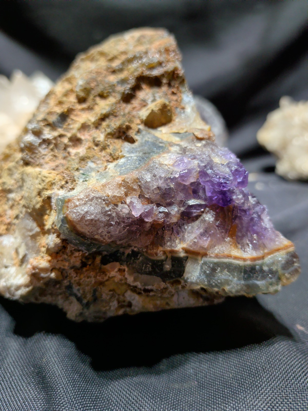 Amethyst “Cave” Deep Purple w/ Rainbow Specimen Natural Form (4lbs 13oz)