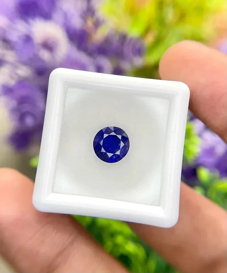 10 Ct+ Extremely Rare Natural Blue Tanzanite Round Certified Loose Gemstone
