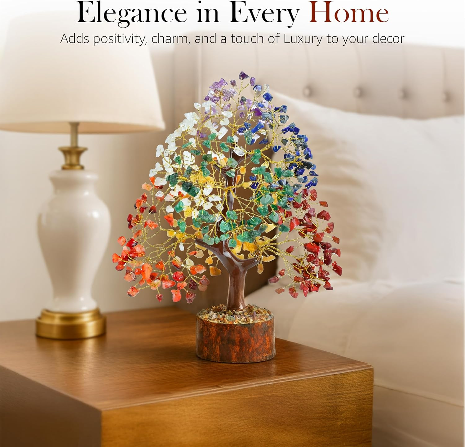 The Original 7 Chakra Crystal Tree Birthday Gifts for Women, Healing Crystal Tre