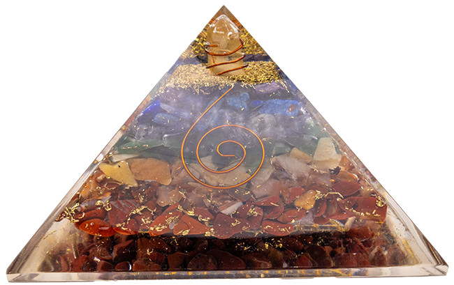 7 Chakra Orgonite Pyramid – Vibe Products