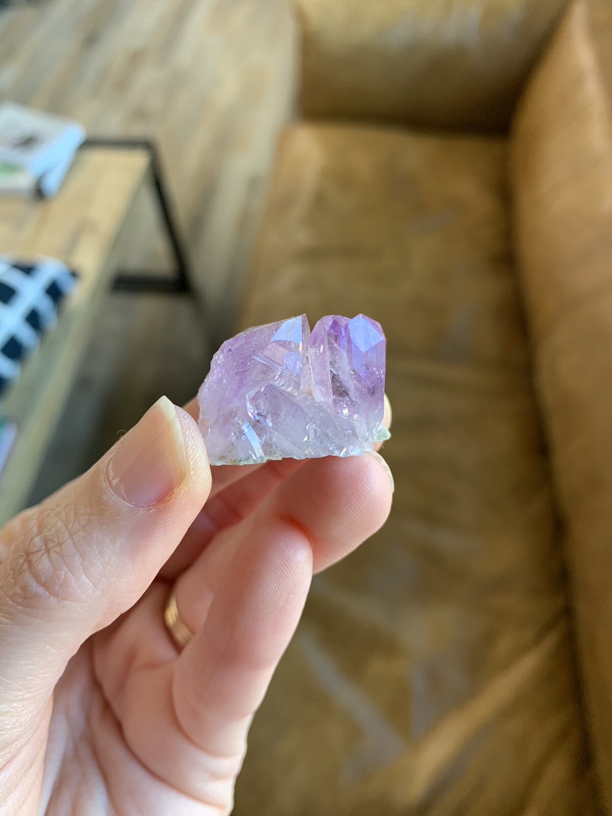 Vintage Collection Mini Purple Lilac Amethyst Crystal Cluster, Veracruz Mexico