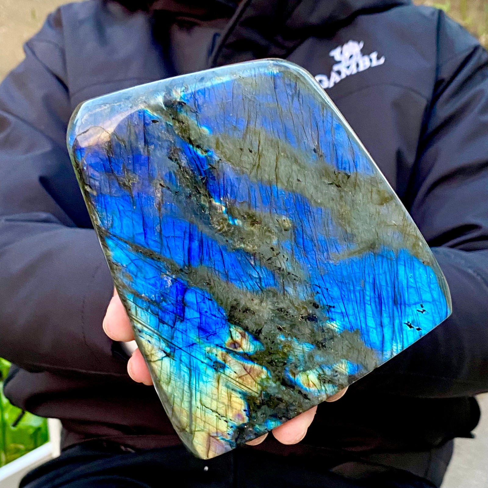 3.5LB Natural Labradorite Crystal Mineral Specimen Energy Healing Reiki