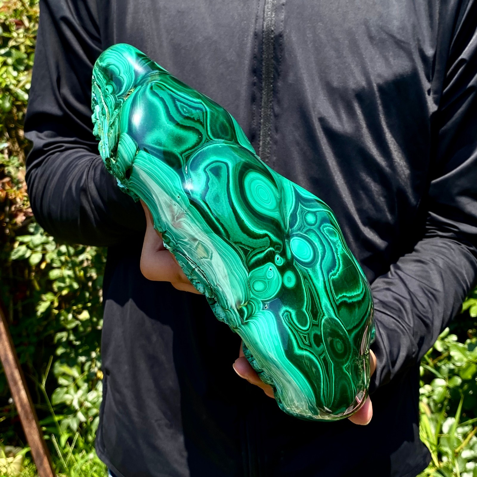 12.8LB Natural Polished Malachite Mineral freeform specimen Reiki Stone Healing