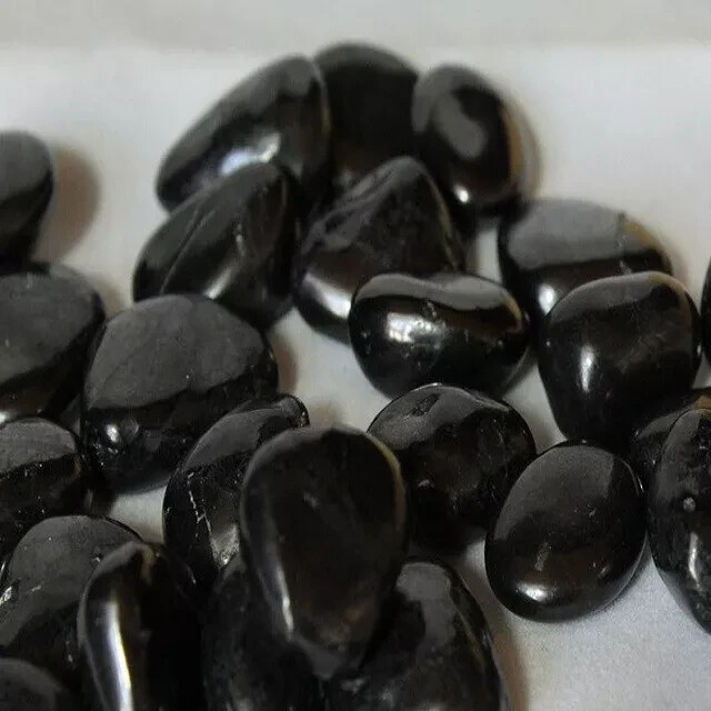 5 Pieces Pack Shungite Tumbled Stone For Protection & Home Decor Gift Item Use