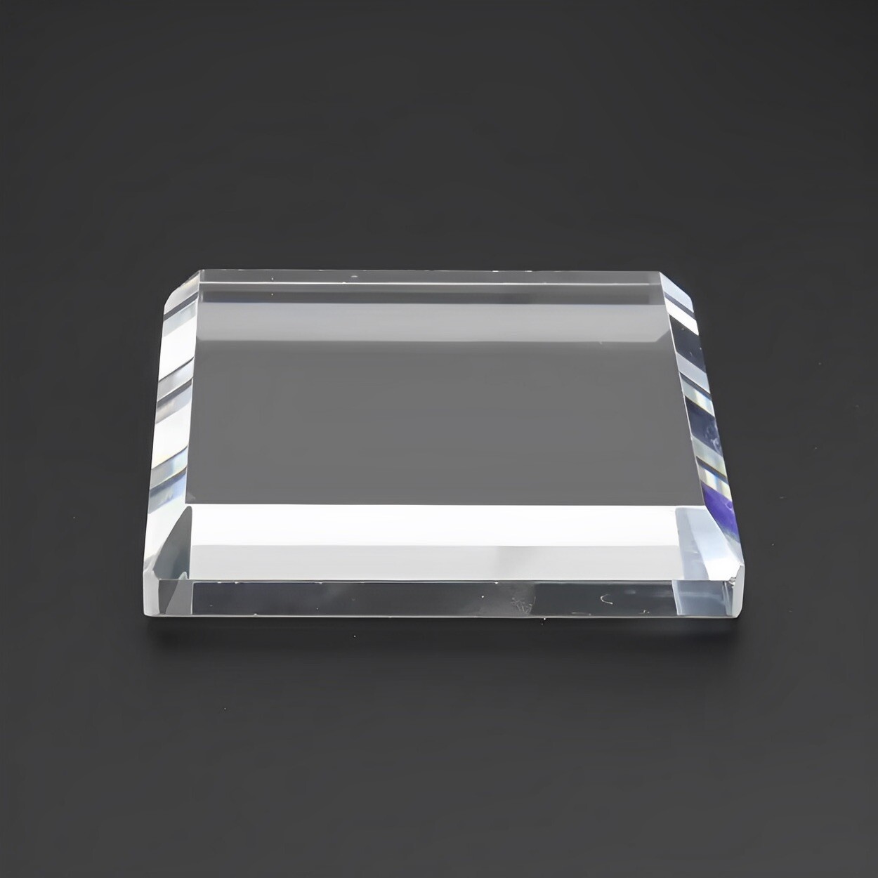 Crystal Glass Mineral Stand Base