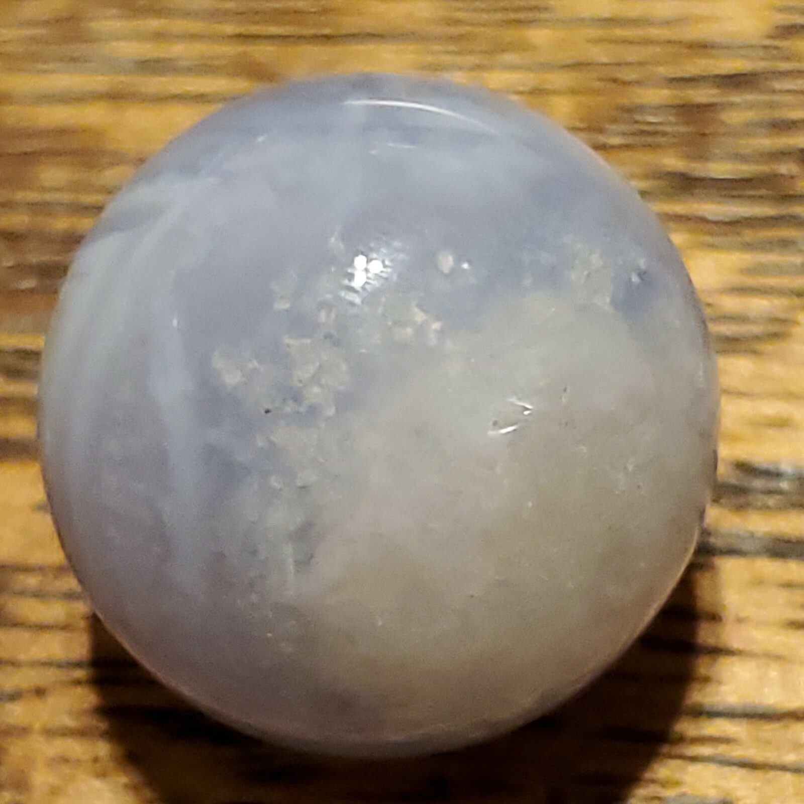 Blue Lace Agate Sphere Ball Orb Marble 20.5mm 14g