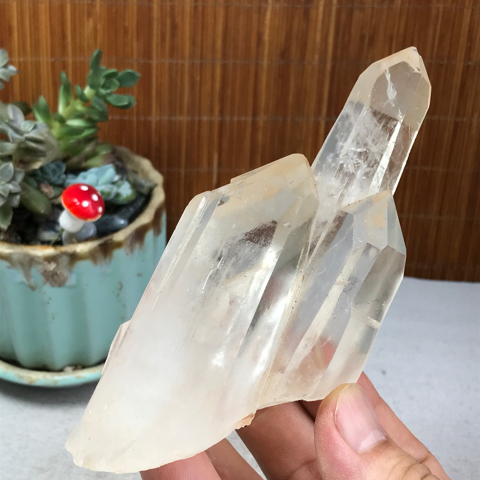 90-55-40mm Natural crystal clusters pretty Quartz Mineral Specimen 258g A6221