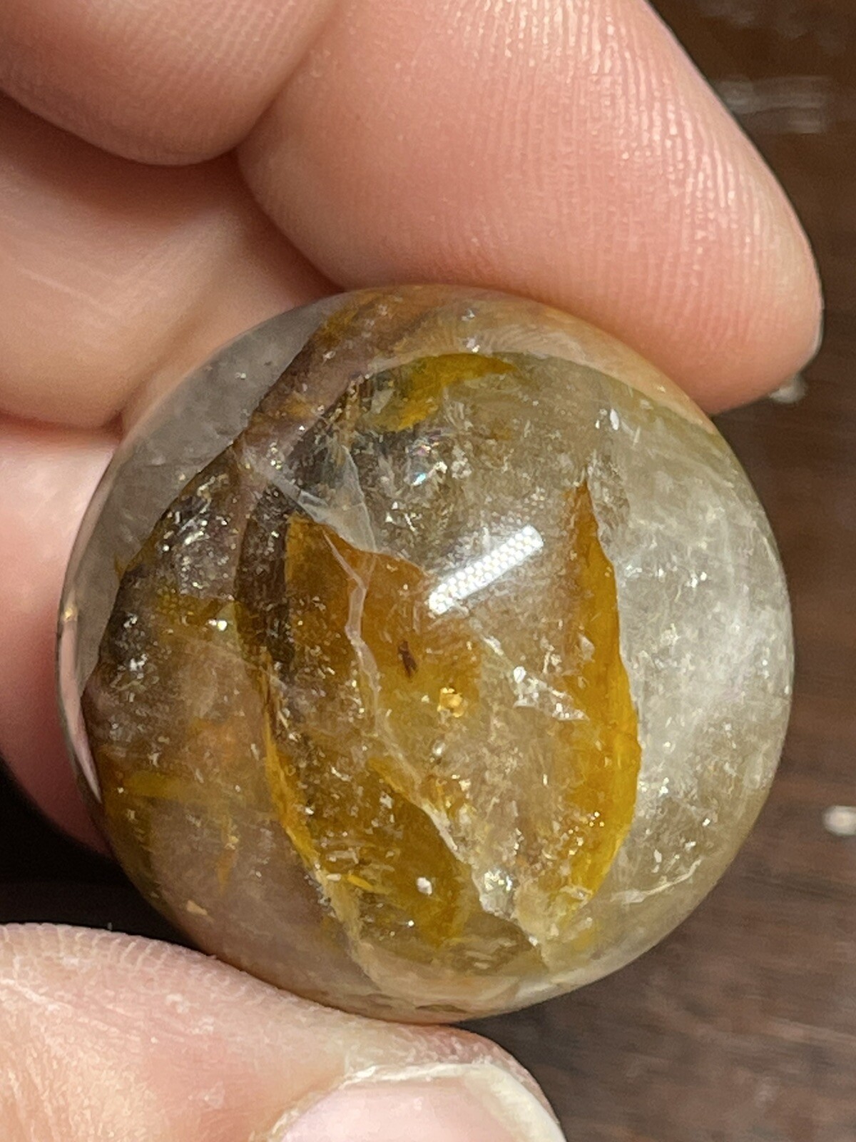 Golden Healer Mini Sphere Ball Orb Marble 26.5mm 23g