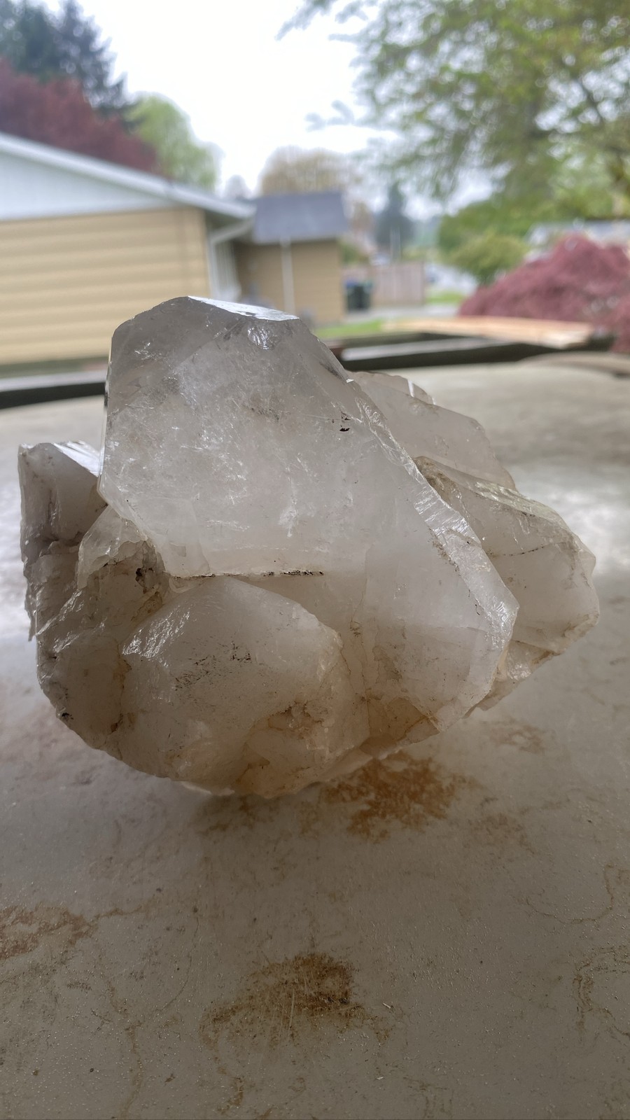 Clear Quartz Crystal Cluster Rough Healing Specimen Mineral