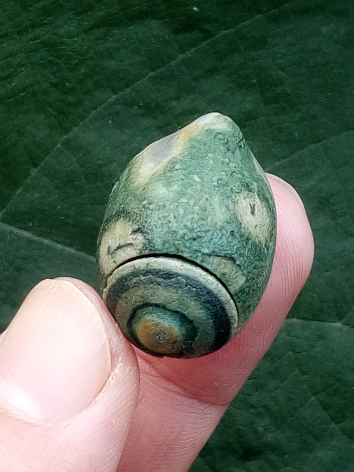 36mm Natural Gobi agate eye agate stone Suiseki-viewing collection china
