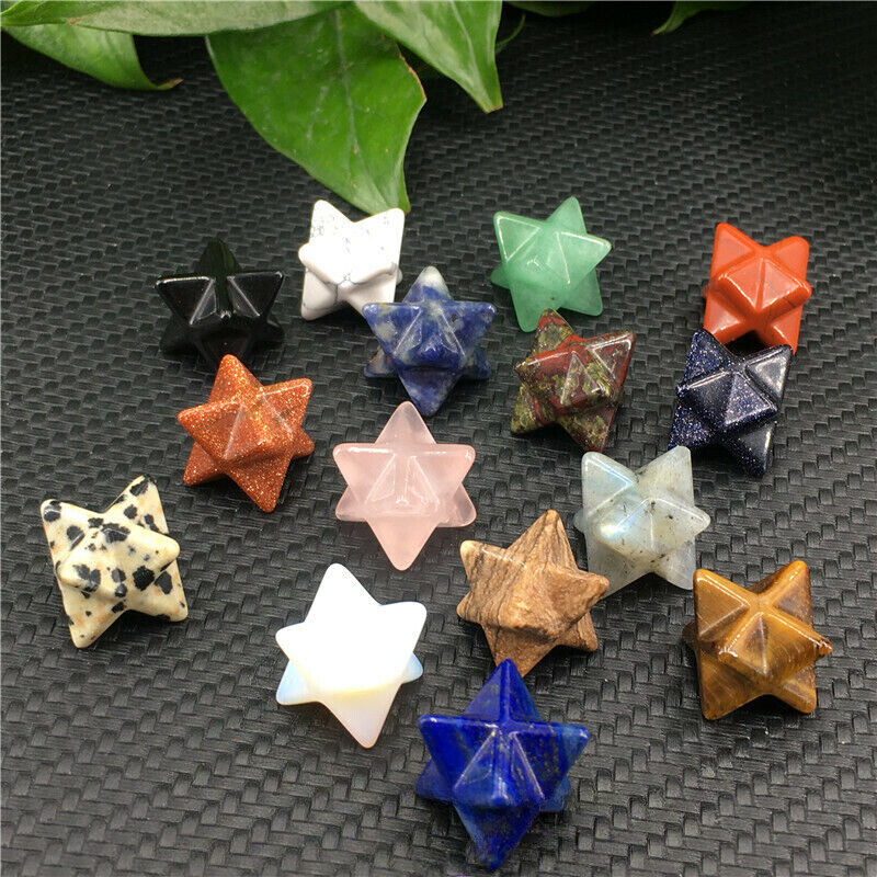 Wholesale~ Mix Natural Quartz Crystal Mini Merkaba Star Skull Reiki Healing Gift