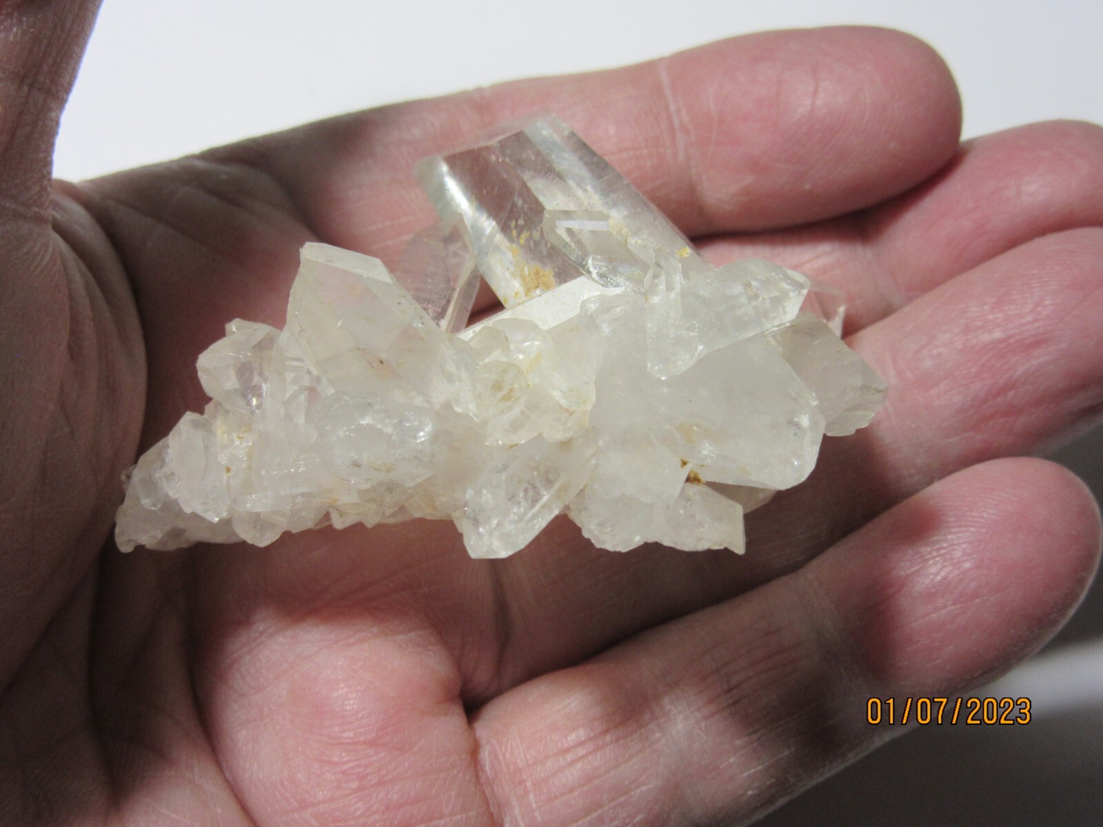 Arkansas Natural Quartz Crystal 2 3/8″ Cluster Collectible Reiki MIAQC-1