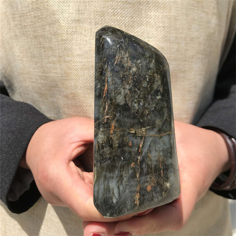 1.27kg Natural Labradorite Quartz Crystal Spectrolite Mineral Reiki healing