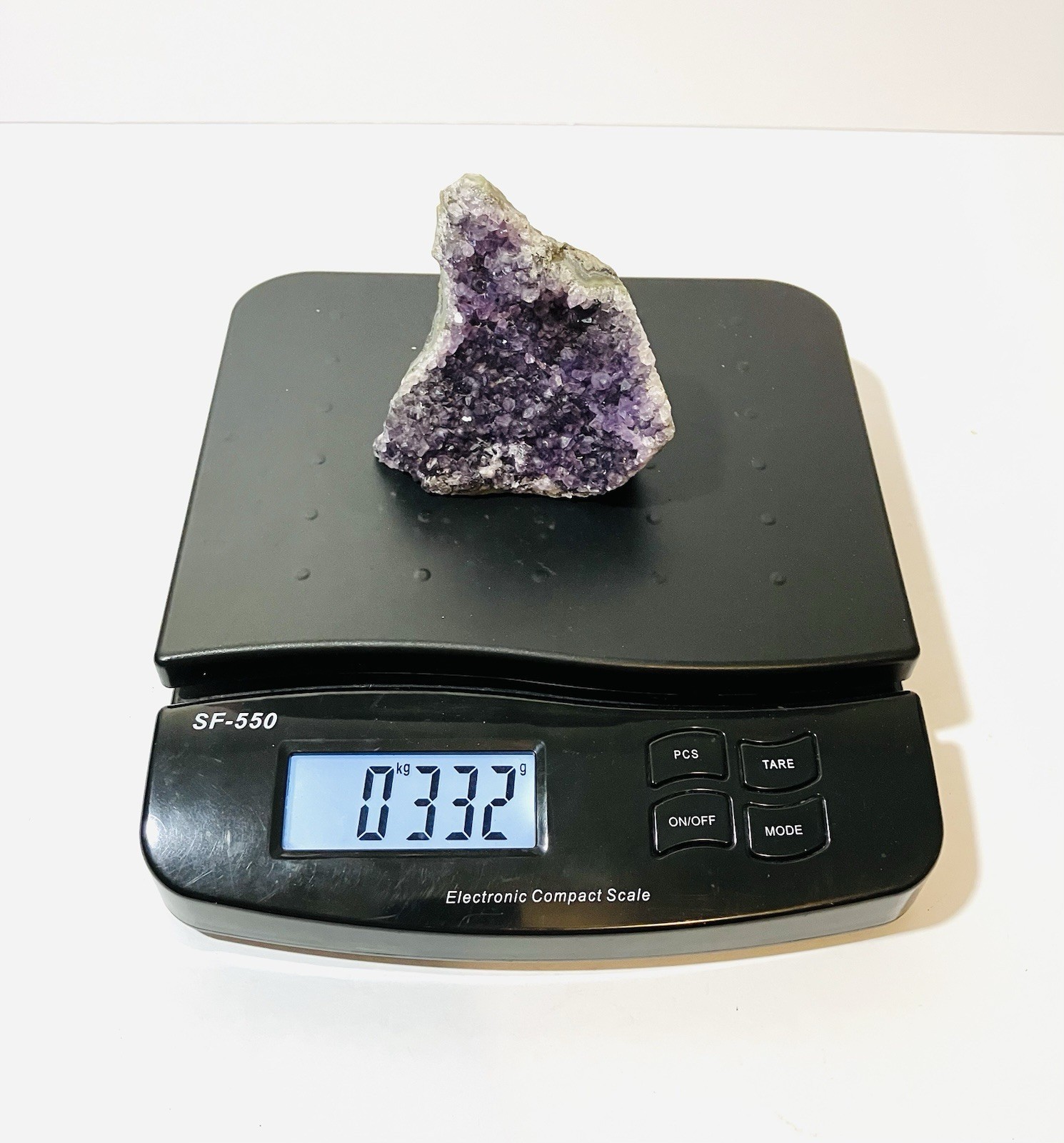 Lot Of 2 Brazilian Natural Purple Amethyst Cluster Specimens 799 grams