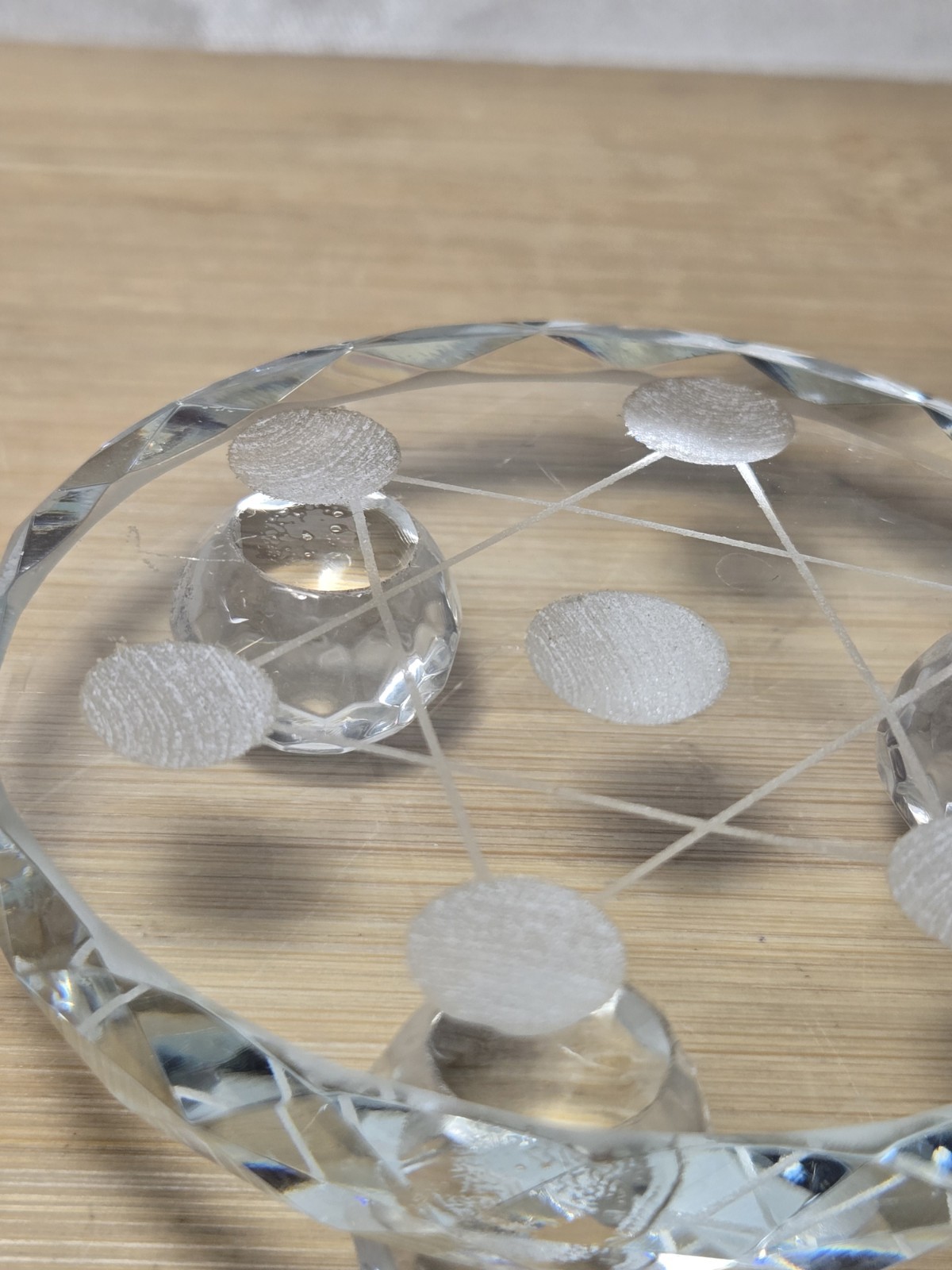 Crystal Stand for Sphere Chakra Stones Set Charging Plate Only NO Stones