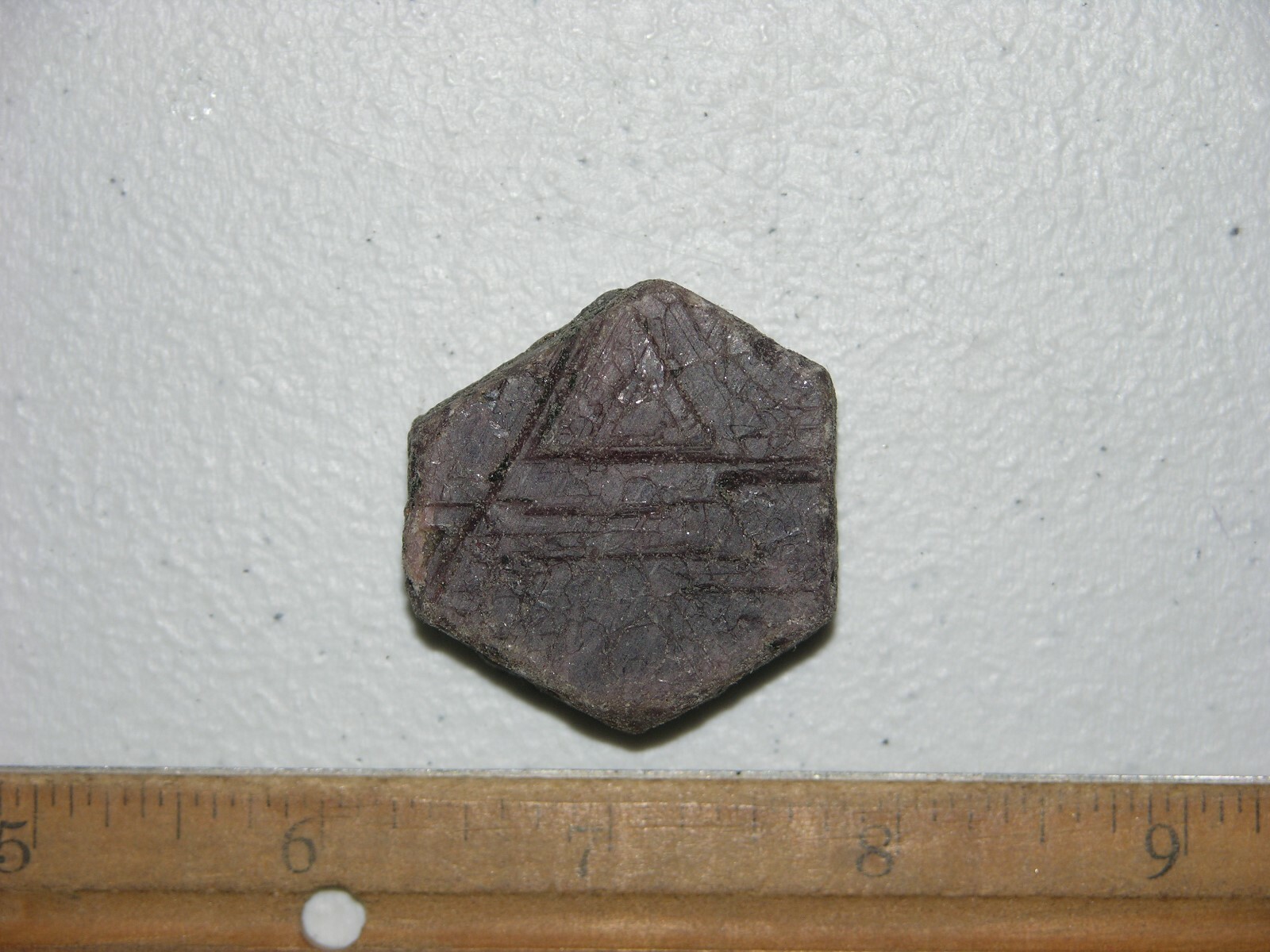 Ruby Recorder crystal all natural Madagascar 1 1/4 x 1 1/2 inch D4
