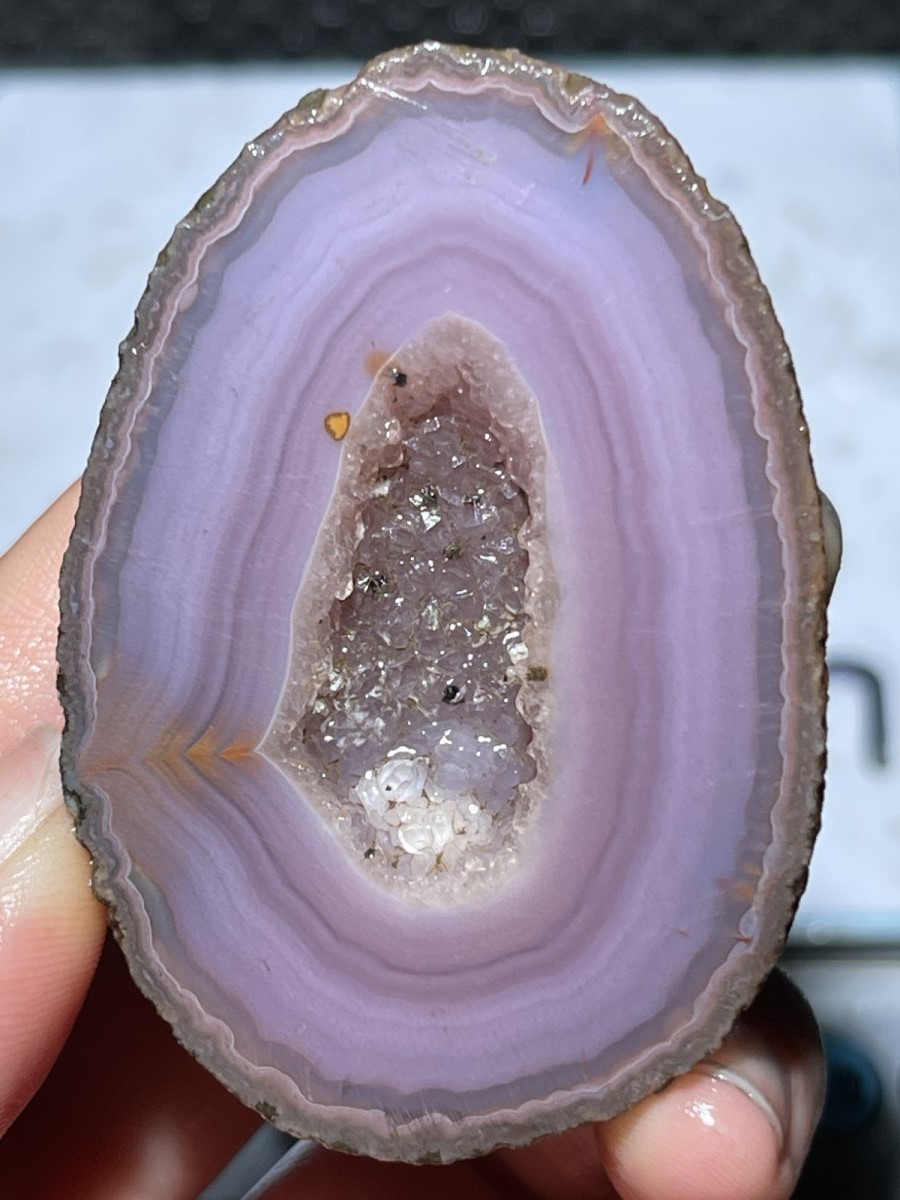 Rough Unpolished pink China Agate Achat Nodule Specimen Xuanhua Hebei 104g 75