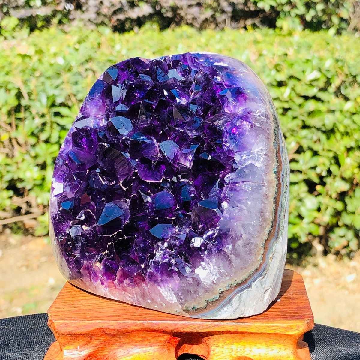 3.52LB Natural Uruguayan Amethyst Cluster Cave Display Specimen Healing 3127