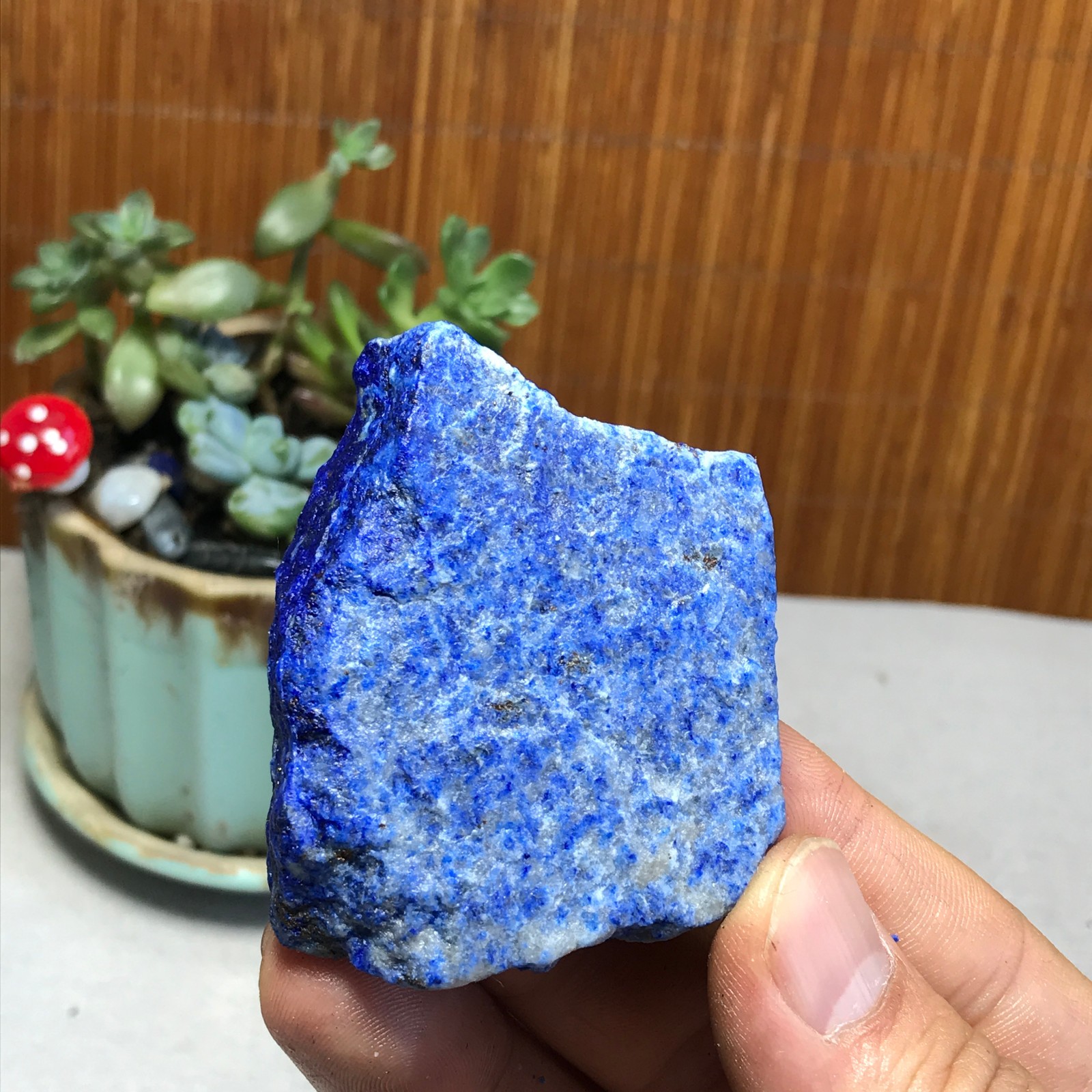 75g Natural lapis lazuli Crystal gemstone Rough Mineral Specimen healing A5696