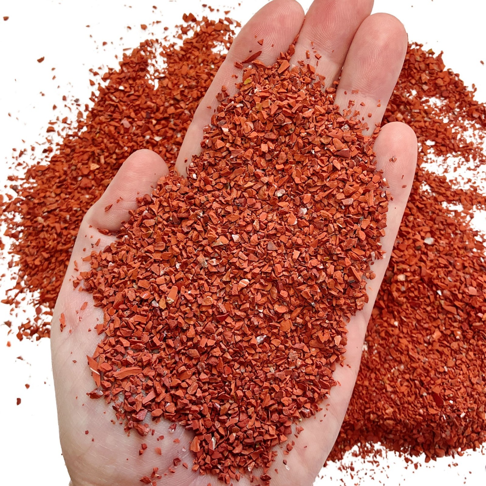 Crushed Red Jasper Sand, 0.25mm-2mm, Sand for Resin Art, Jewelry, CLOSEOUT DEAL