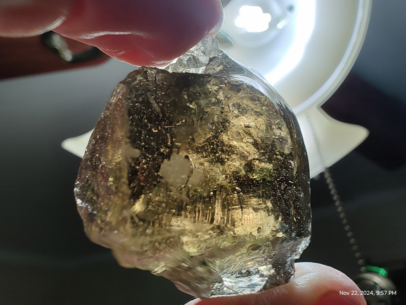 Smoky Lady Nellie Opaque Lucid Andara Crystal Specimen 39 gram chrystal