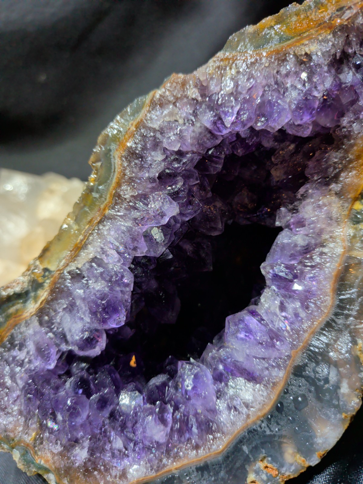 Amethyst “Cave” Deep Purple w/ Rainbow Specimen Natural Form (4lbs 13oz)