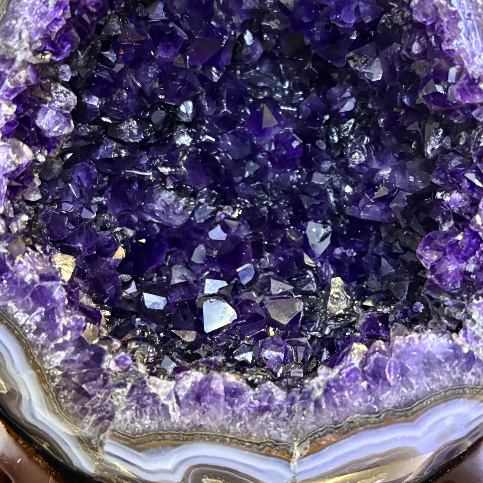 10.3LB Natural amethyst Dinosaur egg Quartz Crystal specimen healing