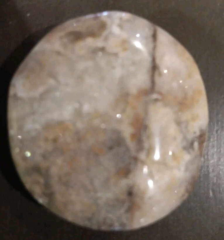 Crazy Lace Agate Natural Cabochon Semiprecious Gemstone 1-5/16″ Wide 1/4″ Thick
