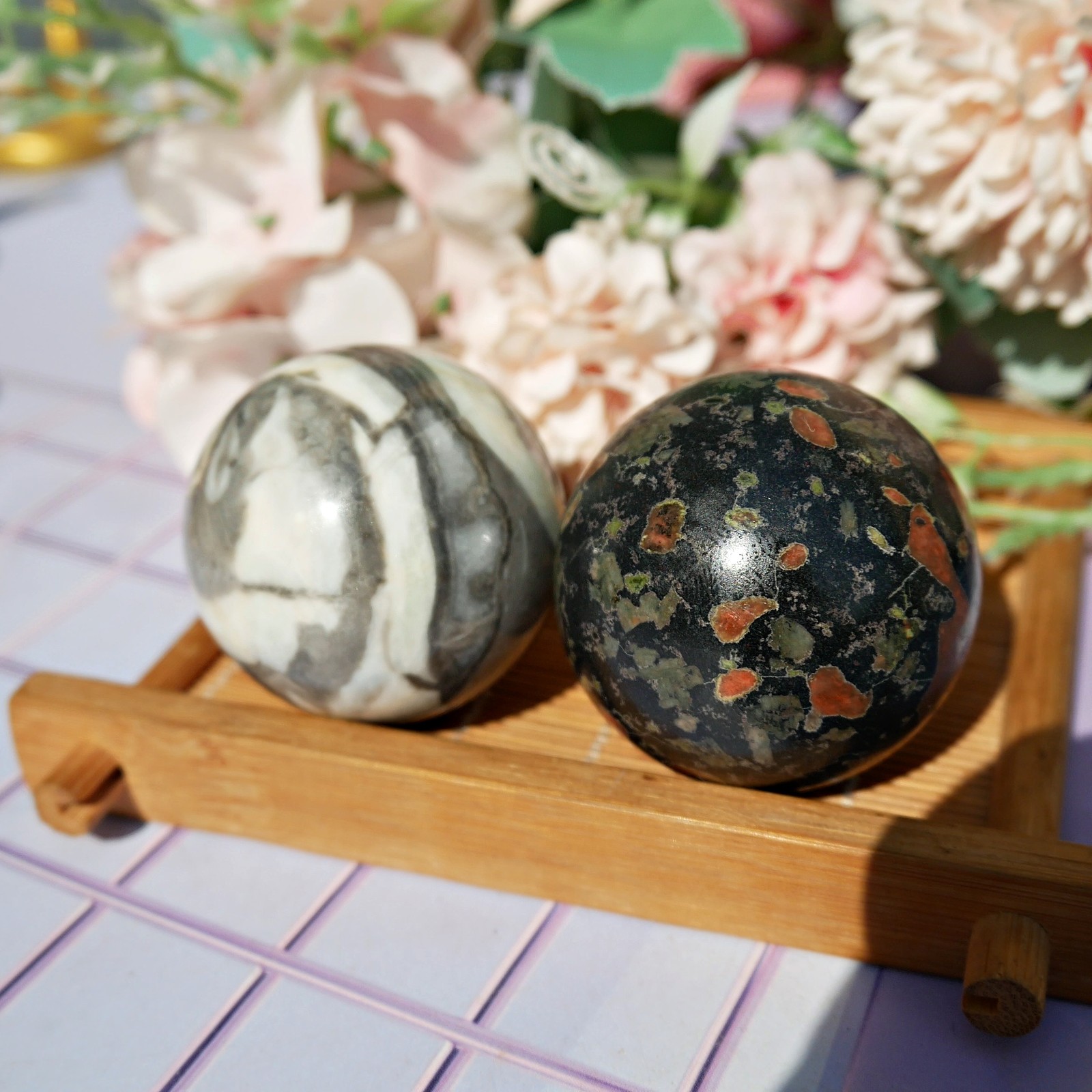 Multi-Material Jade Crystal Sphere Ball Choose Natural Gemstone Orb Decor Gift