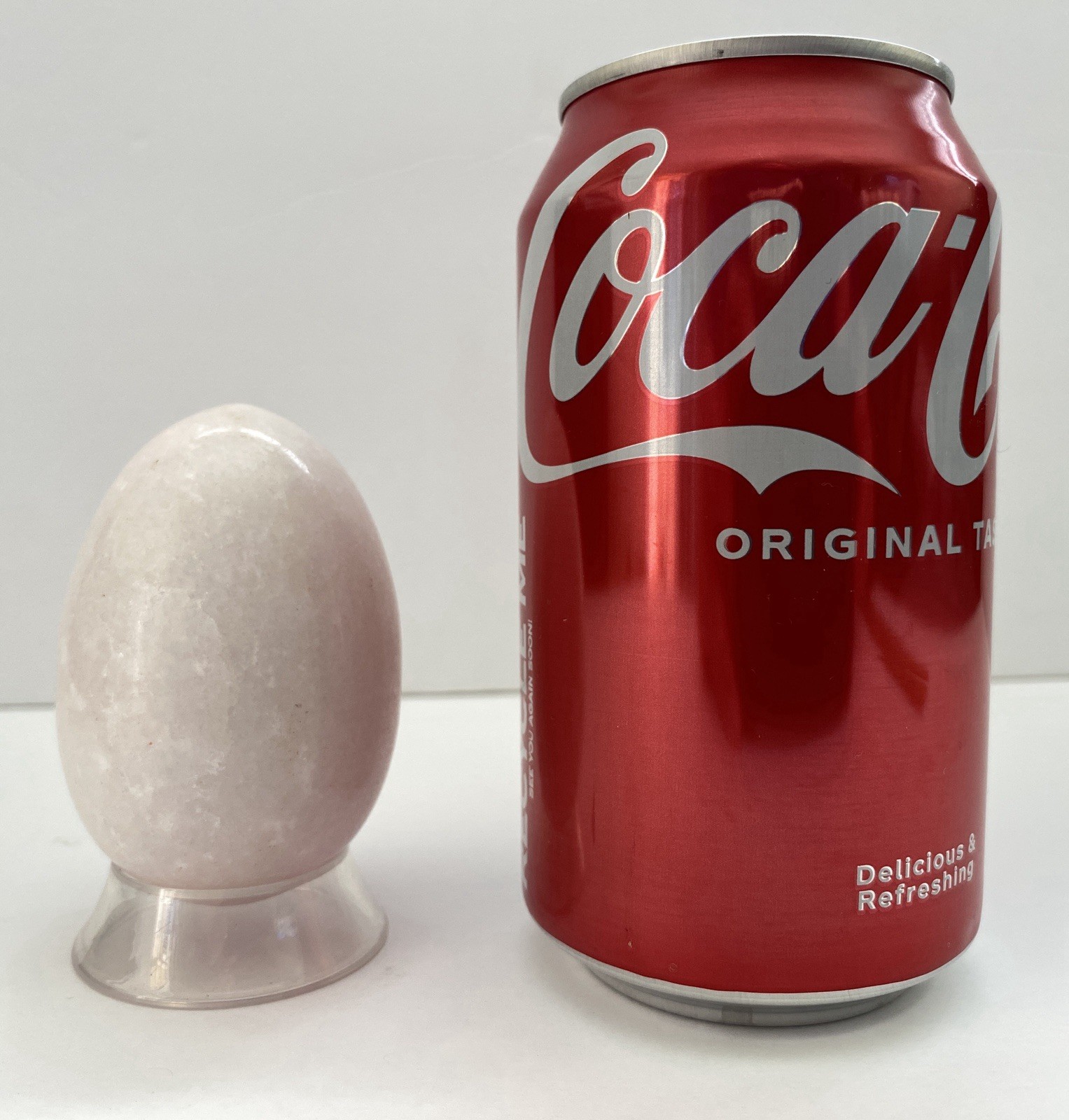 Natural Onyx Stone Egg With Stand Hand Polished Banded Agate Calcite Crystal