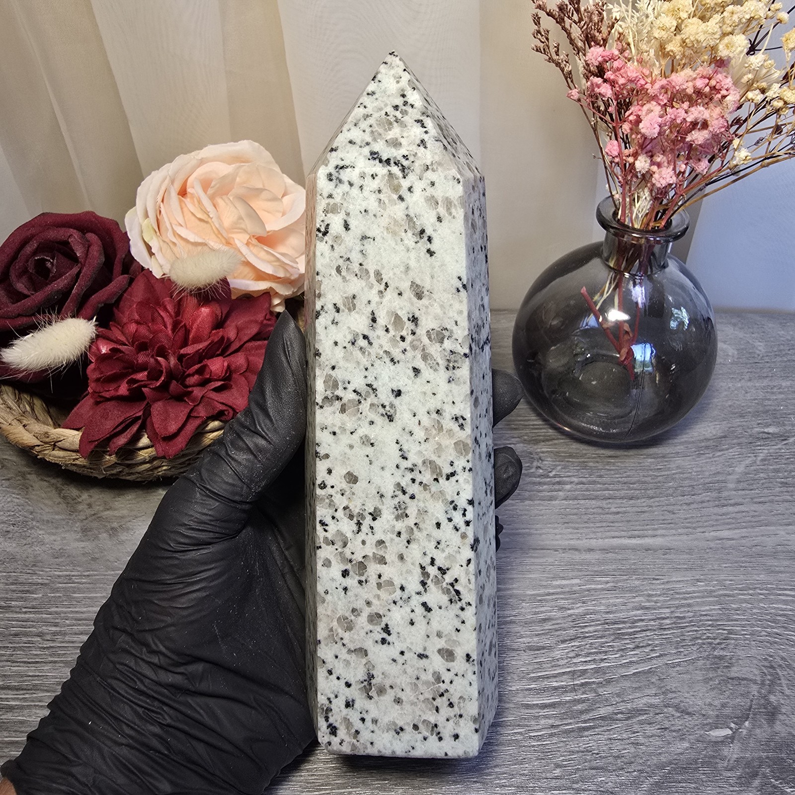 Large Kiwi Jasper Crystal Tower (79)
