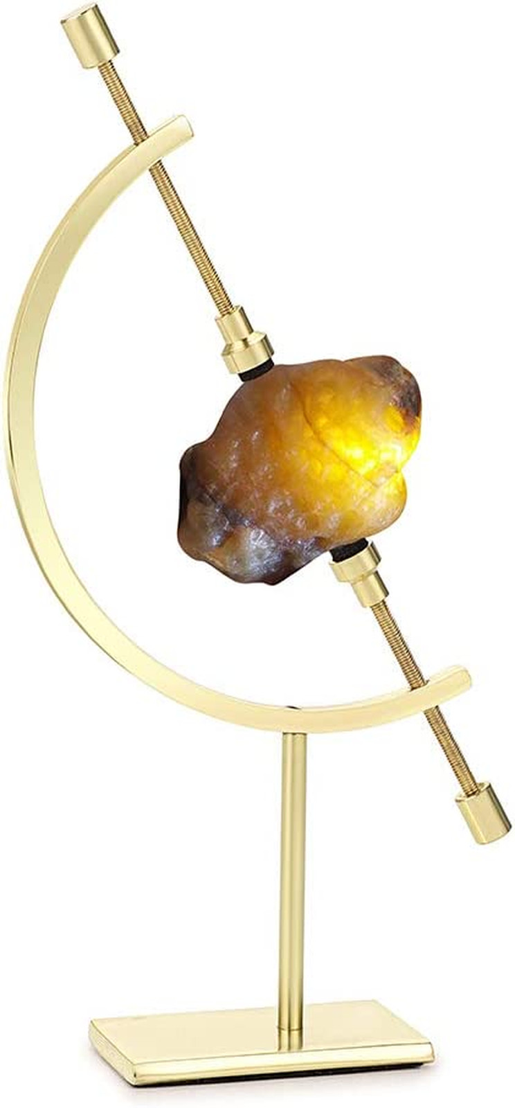 JUXYES Golden Toned Sphere Holder Caliper Stand, Caliper Style Display Stand for