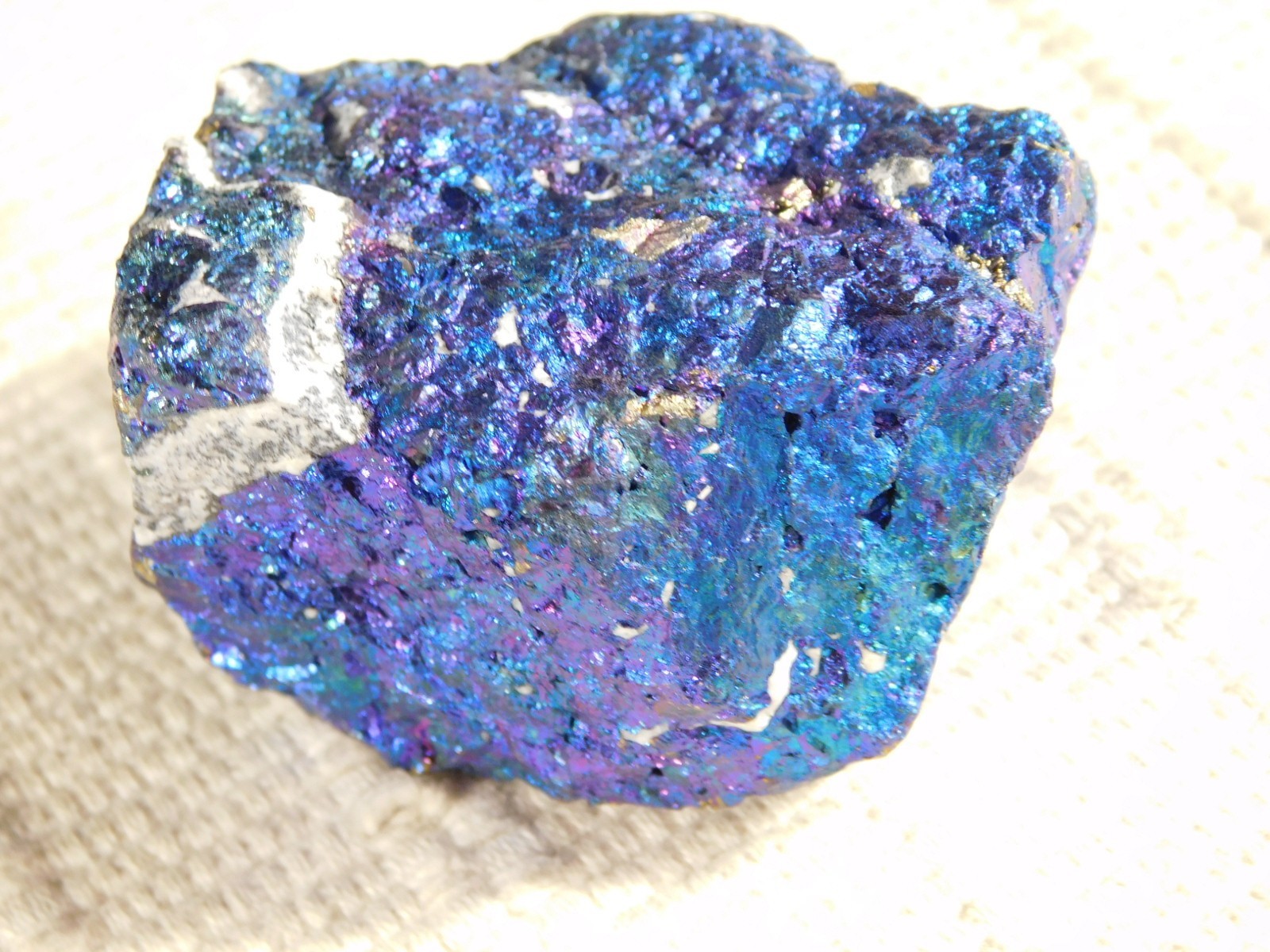 Bright IRIDESCENT Peacock Copper Chalcopyrite or Peacock Ore Mexico 195gr
