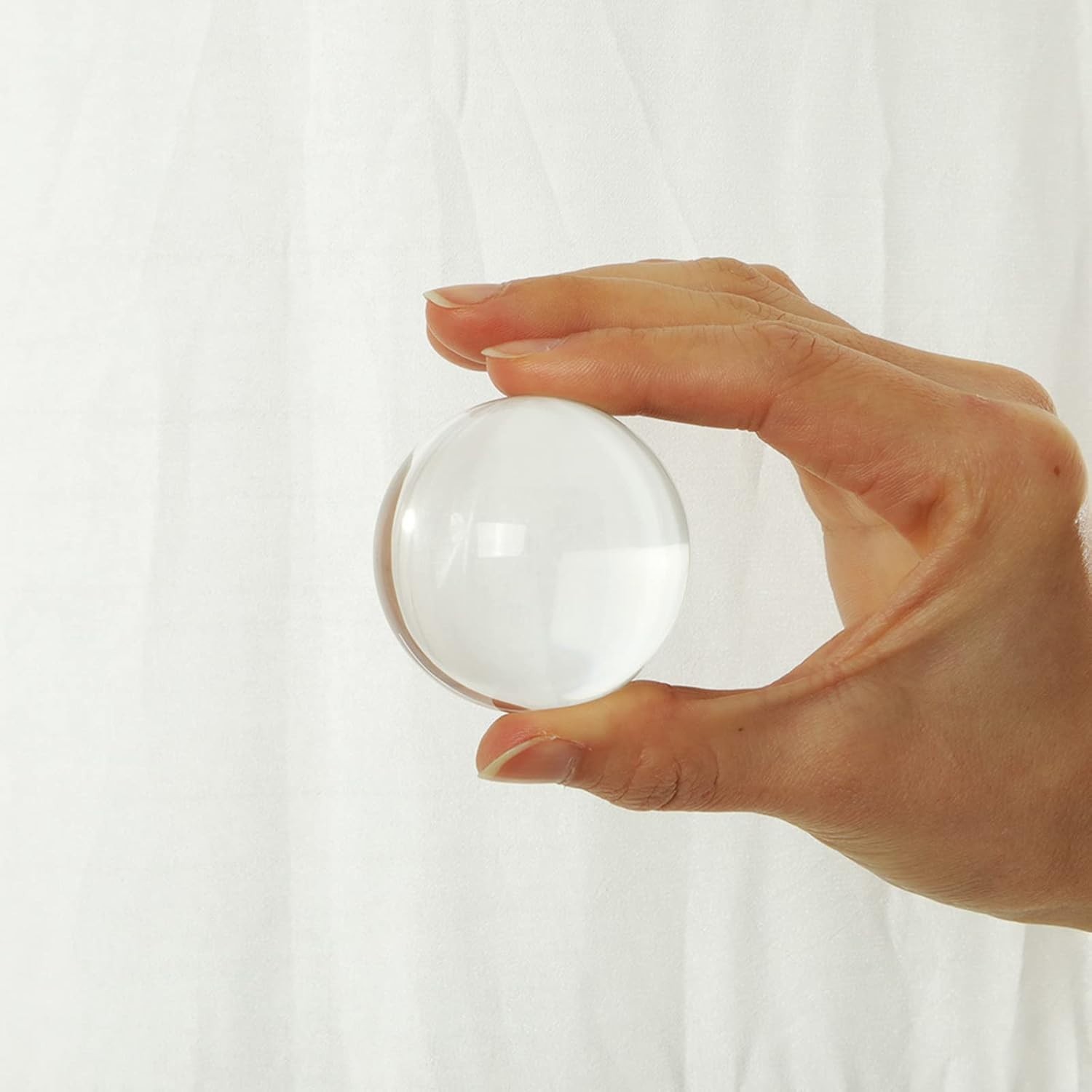 50mm K9 Crystal Ball Sphere – Elegant Suncatcher with Free Stand for Home Decor