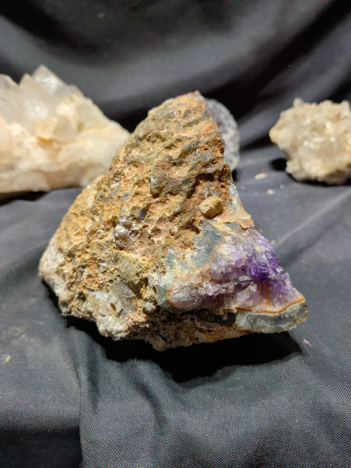 Amethyst “Cave” Deep Purple w/ Rainbow Specimen Natural Form (4lbs 13oz)