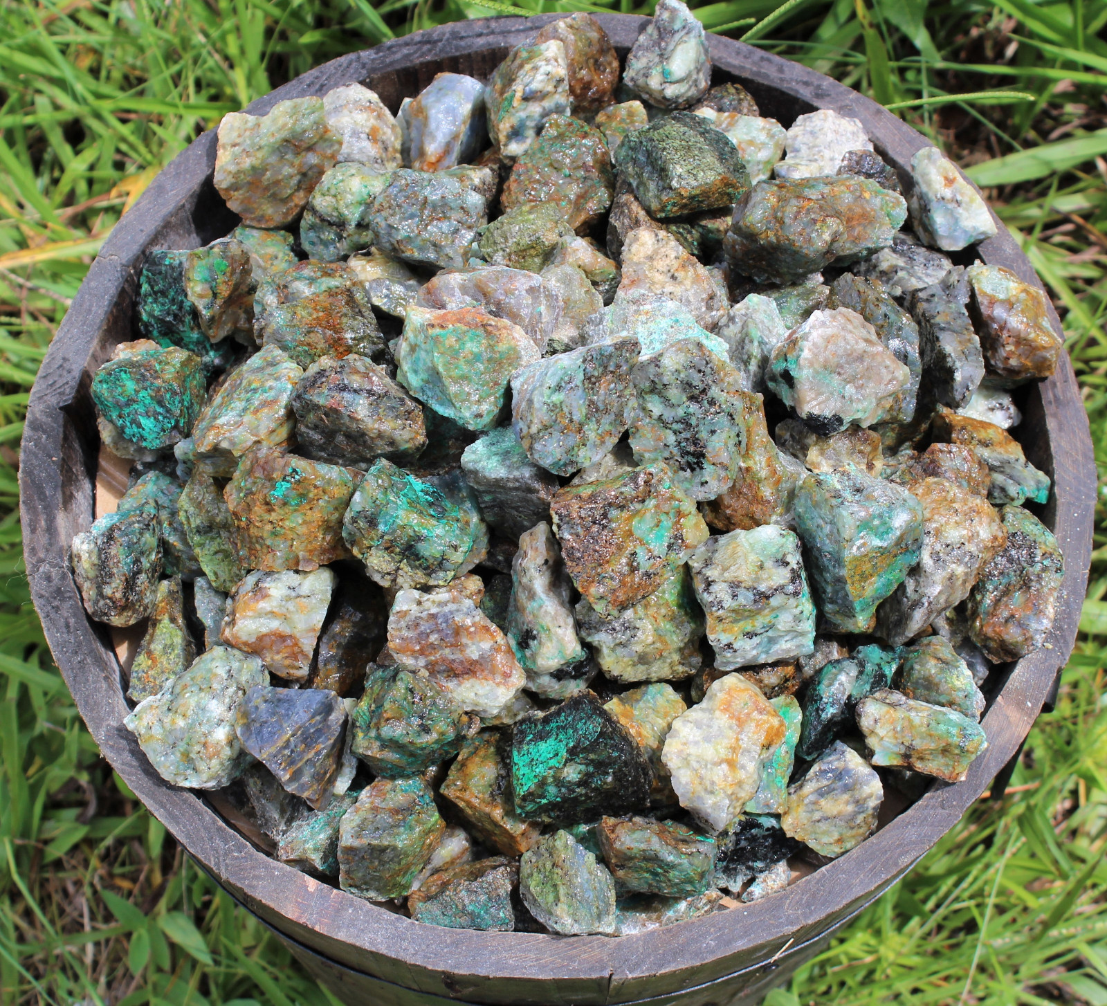 Bulk 5 lb Wholesale Lots Rough Natural Chrysocolla (Raw Chrysocolla Crystals)