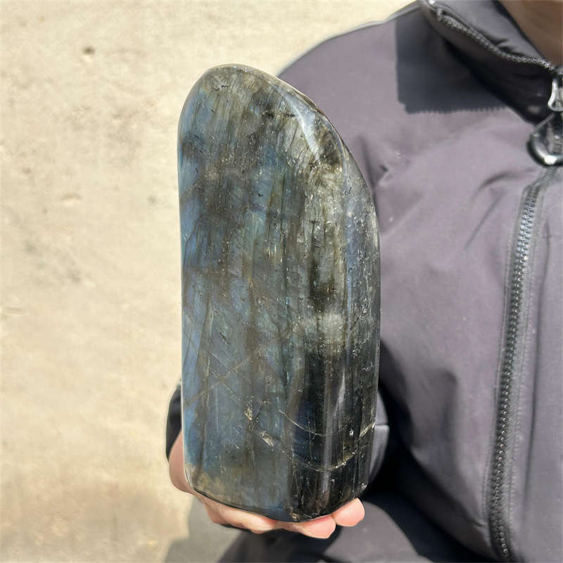 1.32kg Natural Labradorite Quartz Crystal Spectrolite Mineral Reiki healing
