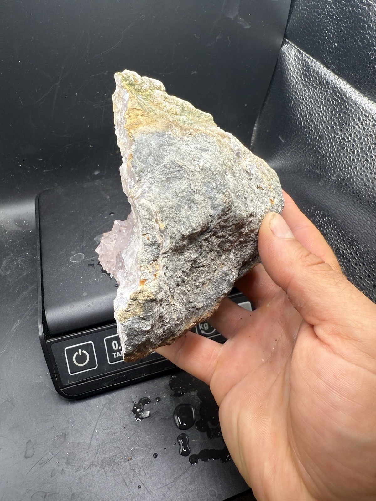 Rare Indiana Amethyst Geode Light Lilac Purple Ametrine 5,450 Carats All Natural
